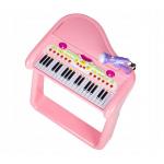 Vaikiškas pianinas - fortepijonas su mikrofonu ir kėdute - rožinis Eco Toys